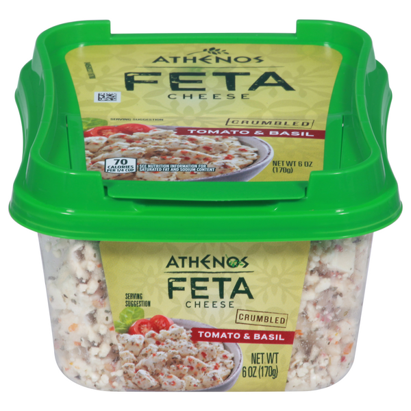 Save on Athenos Feta Cheese Tomato & Basil Crumbled Order Online