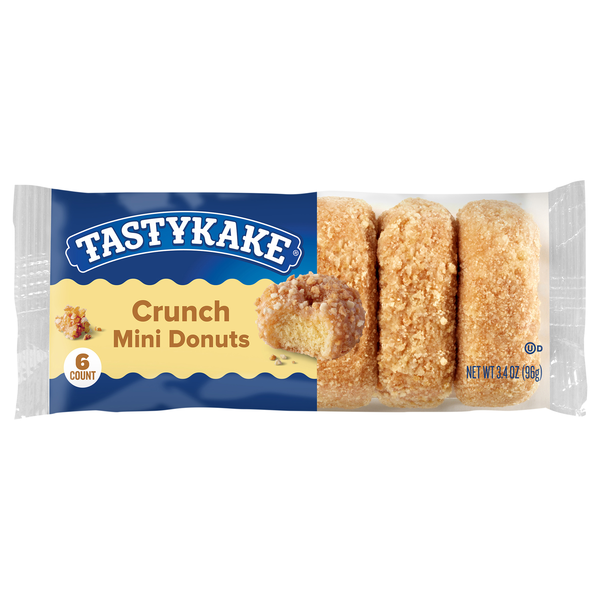 Tastykake Mini Crunch Donuts - 6 ct