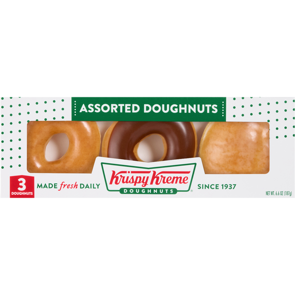Krispy Kreme Assorted Doughnuts - 3 ct
