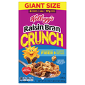 Kellogg's Raisin Bran Crunch Whole Grain Cereal with Fiber Giant Size