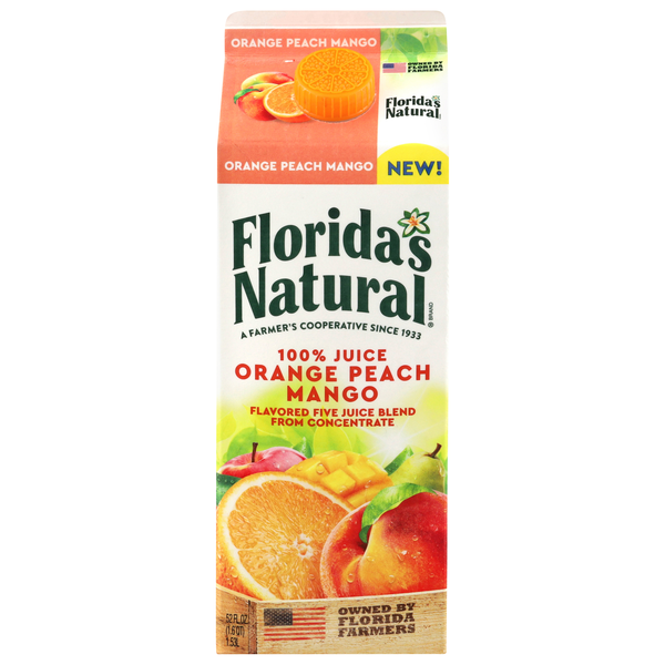 Florida's Natural 100% Orange Peach Mango Juice Blend