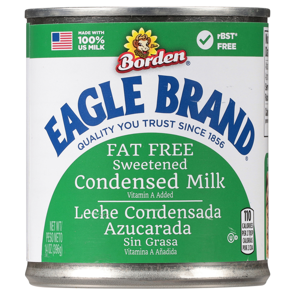 Borden Eagle Brand Fat Free Sweetened Condensed Milk
