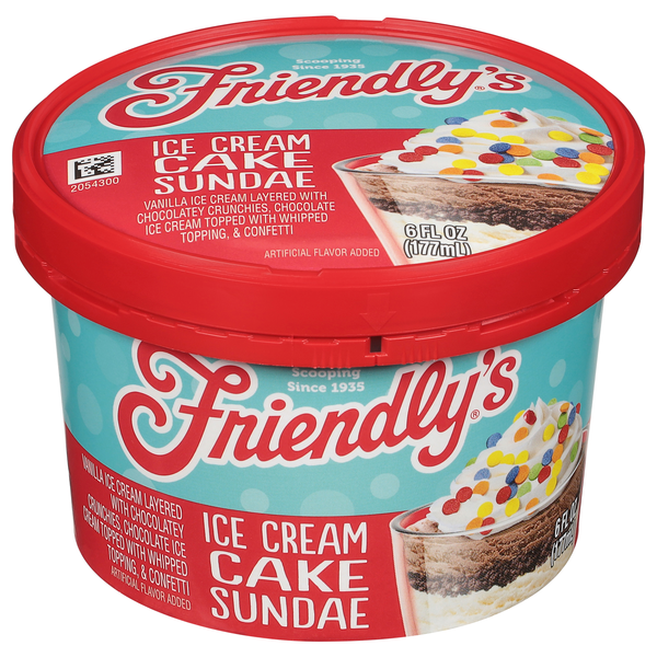 Friendly's Ice Cream Cake Sundae Cup
