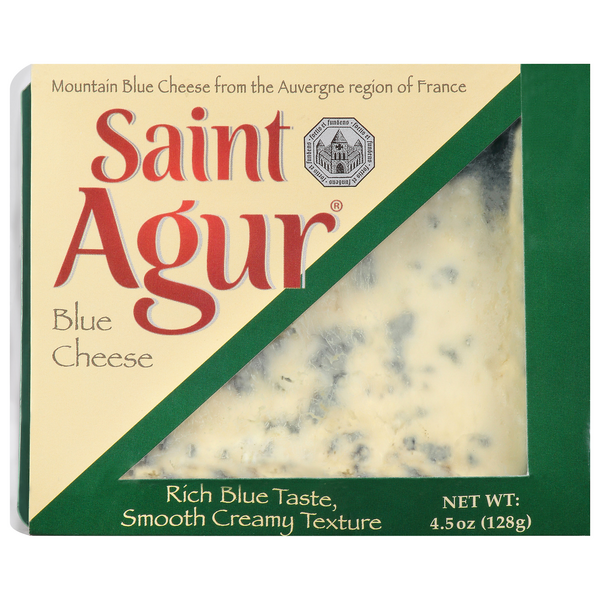 Saint Agur Imported Mountain Blue Cheese Block