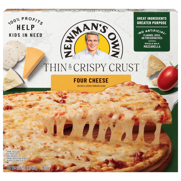 Newman's Own Thin & Crispy Crust Four Cheese Pizza Frozen