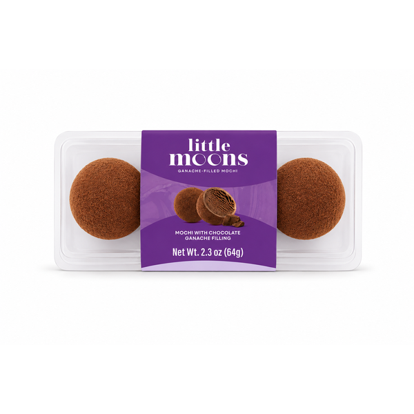 Hissho Sushi Little Moons Chocolate Ganache Mochi - 2 ct