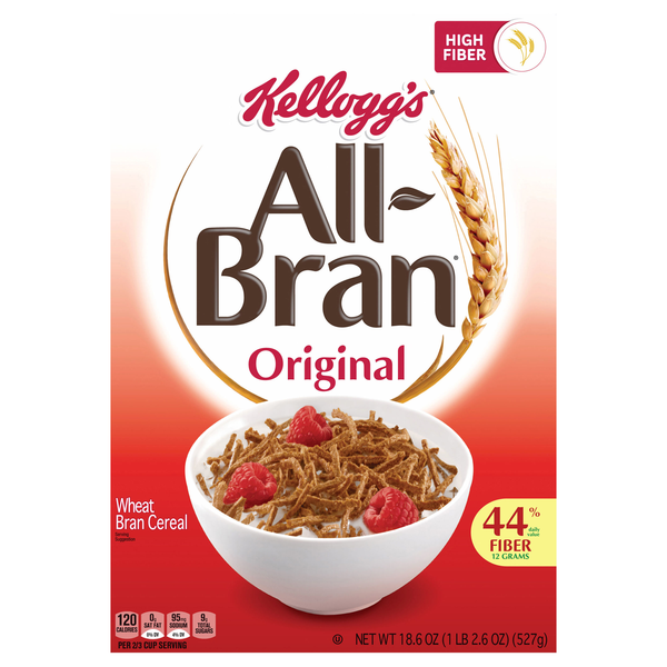 Kellogg's All-Bran Original Cereal with High Fiber