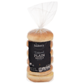 Stop & Shop The Bakery Traditional Plain Pre-Sliced Bagels - 6 ct