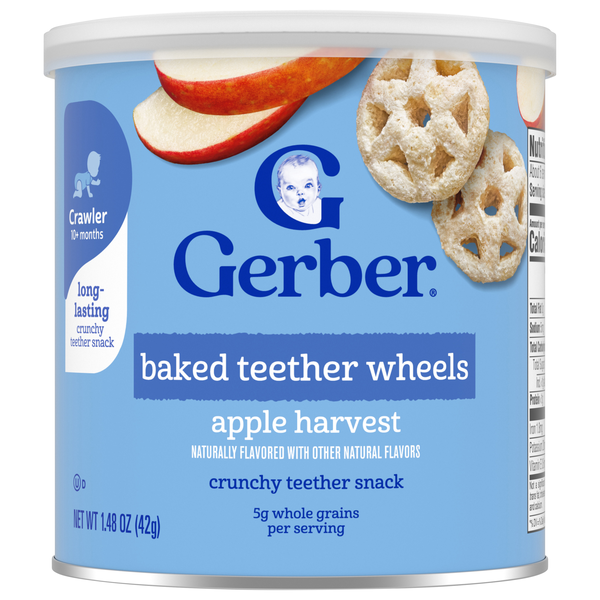 Gerber Snacks Baby Apple Harvest Teether Wheels