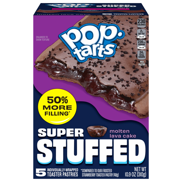 Pop-Tarts Super Stuffed Molten Lava Cake Toaster Pastries - 5 ct