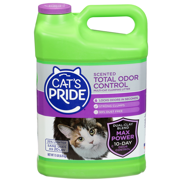 Cat's Pride Total Odor Control Clumping Scented Multi-Cat Cat Litter