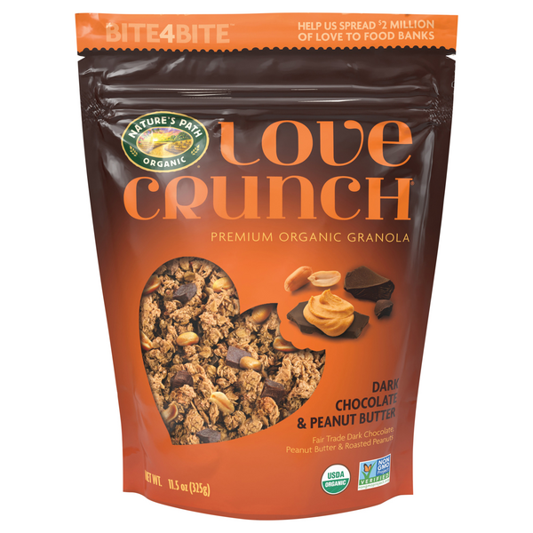 Nature's Path Organic Love Crunch Dark Chocolate & Peanut Butter Granola