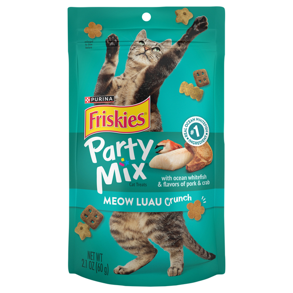 Friskies Party Mix Meow Luau Crunch Cat Treats