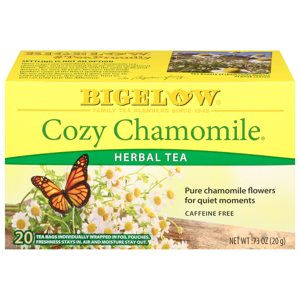 Bigelow Caffeine Free Cozy Chamomile Herbal Tea Bags