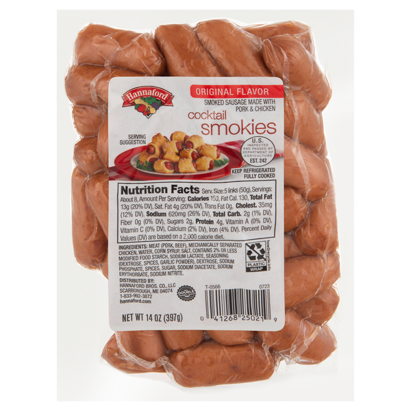 Hannaford Original Flavor Cocktail Smokies