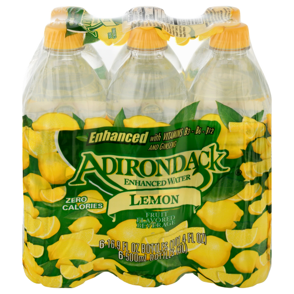 Adirondack Lemon Enhanced Water - 6 pk