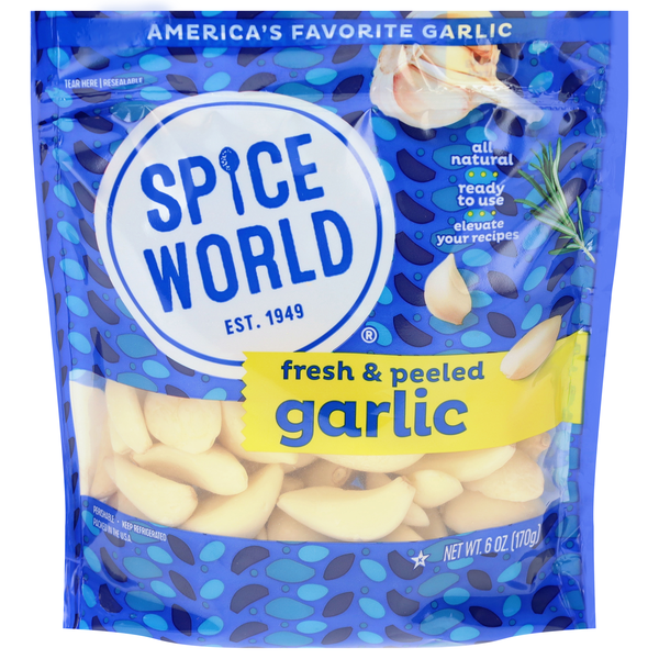Spice World Fresh & Peeled Garlic