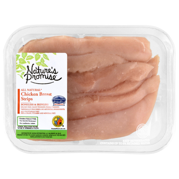 Nature's Promise All Natural Boneless/Skinless Chicken Breast Strips Fresh