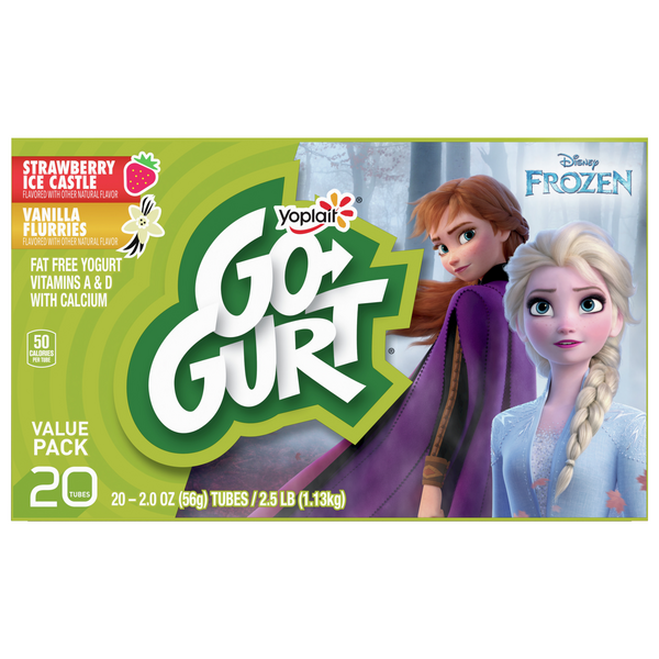 Save on Yoplait GoGURT Yogurt Strawberry & Vanilla Flurries Disney