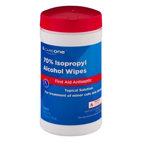 Save on CareOne Isopropyl Rubbing Alcohol Antiseptic Wipes 70% Order