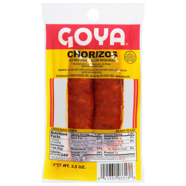 Goya Chorizo - 2 ct