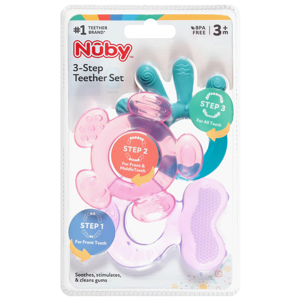 Nuby 3-Step Teether Set 3m+