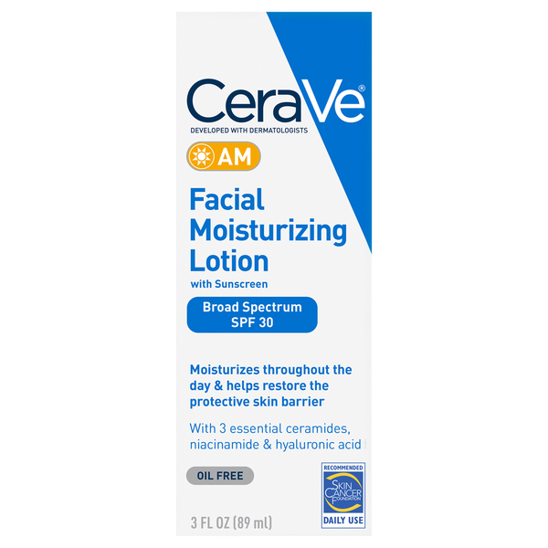 CeraVe Facial Moisturizing Lotion with Sunscreen Broad Spectrum SPF 30