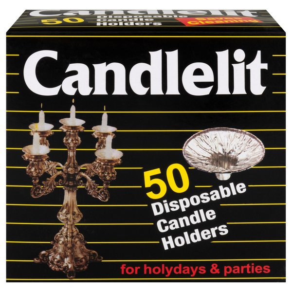 Candlelit Disposable Candle Holders