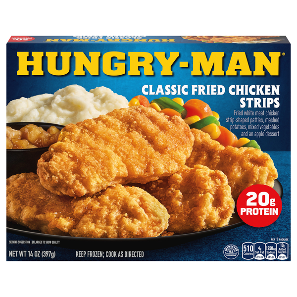Hungry-Man Classic Fried Chicken Strips Protein Frozen Meal