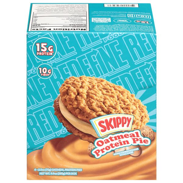 Redefine Foods Skippy Oatmeal 15g Protein Pie - 4 ct