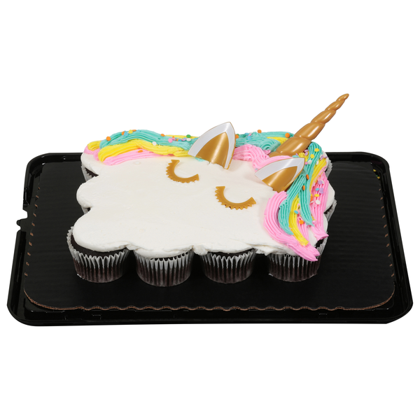 Food Lion Bakery Chocolate Cupcake Kit Unicorn 8 Inch