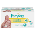 Pampers Sensitive Fragrance Free Baby Wipes Pop-Top 84 ct ea - 8 pk