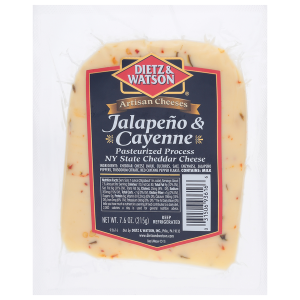Save on Dietz & Watson Jalapeno Cayenne New York Cheddar Cheese