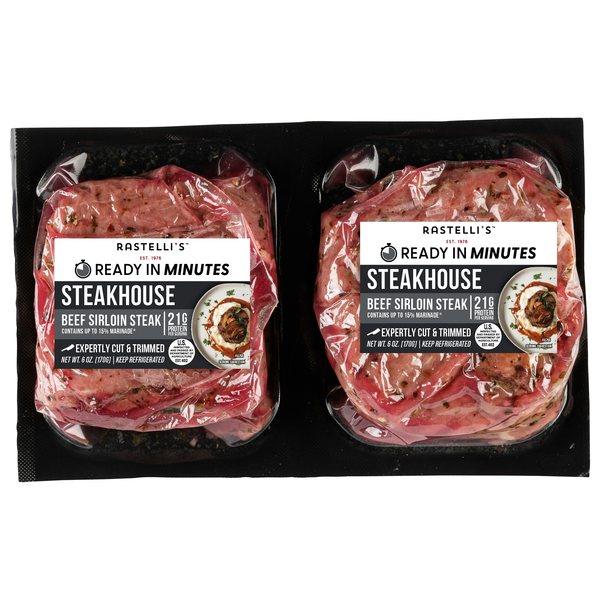 Rastelli's Steakhouse Beef Sirloin Steaks - 2 ct