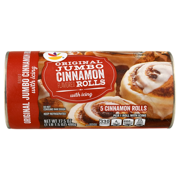 Giant Jumbo Original Cinnamon Rolls with Icing - 5 ct Refrigerated