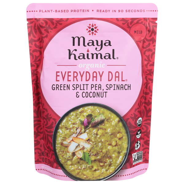 Maya Kaimal Everyday Dal Green Split Pea Spinach & Coconut Organic