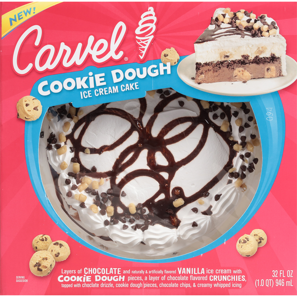 Carvel Cookie Dough Ice Cream Cake Frozen