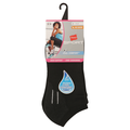 Hanes Sport Women Cool Comfort Arch Support No Show Socks Size 5-9 Black