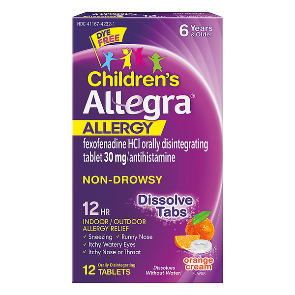 Save On Allegra Children s Allergy Relief Orange Cream Disintegrating