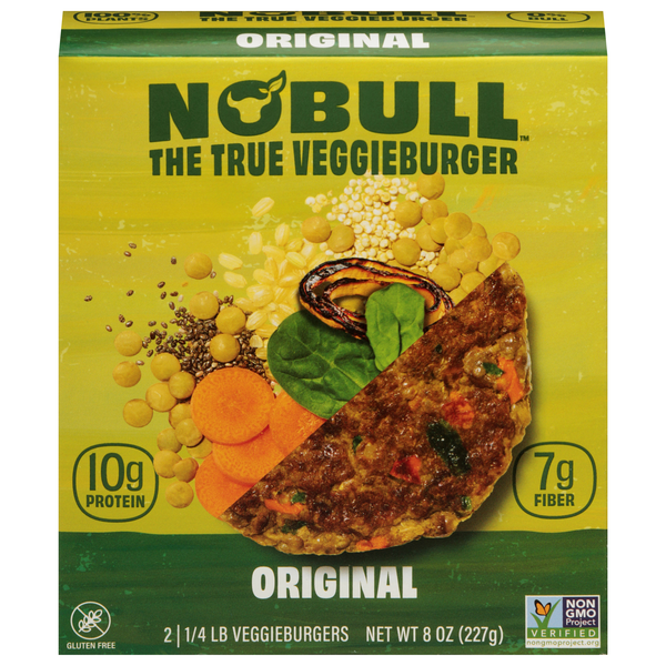 No Bull Original Veggieburgers - 2 ct Frozen