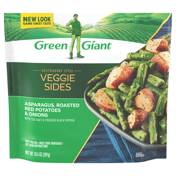 Green Giant Restaurant Style Asparagus Roasted Red Potatoes Onions Frozen