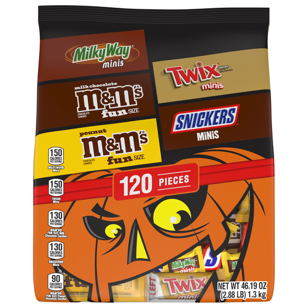Mars Wrigley Halloween Chocolate Candy Assortment - 120 ct