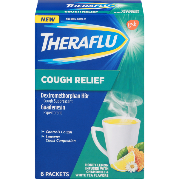 Save on Theraflu Cough Relief Honey Lemon Infused with