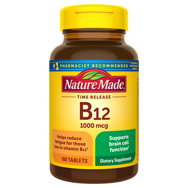 Nature Made Vitamin B-12 1000 mcg Dietary Supplement Time Release Tablets