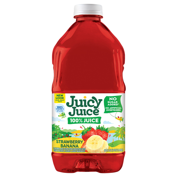 Juicy Juice No Sugar Added 100% Strawberry Banana Juice