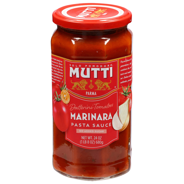 Mutti No Added Sugar Rossoro Tomato Marinara Pasta Sauce