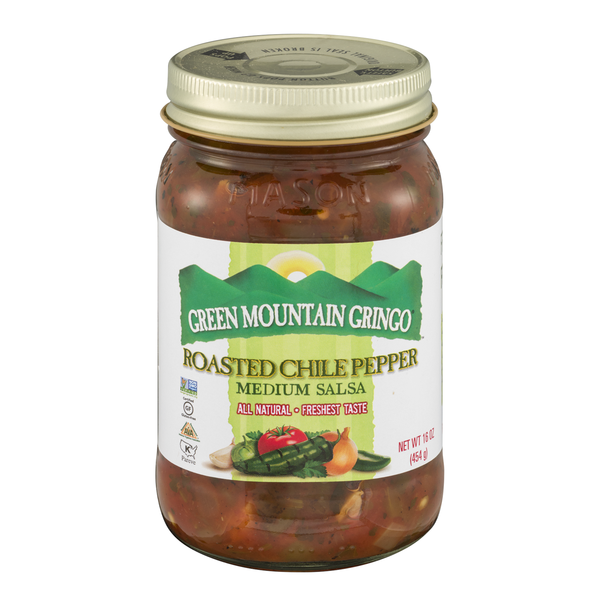Green Mountain Gringo All Natural Medium Roasted Chile Pepper Salsa