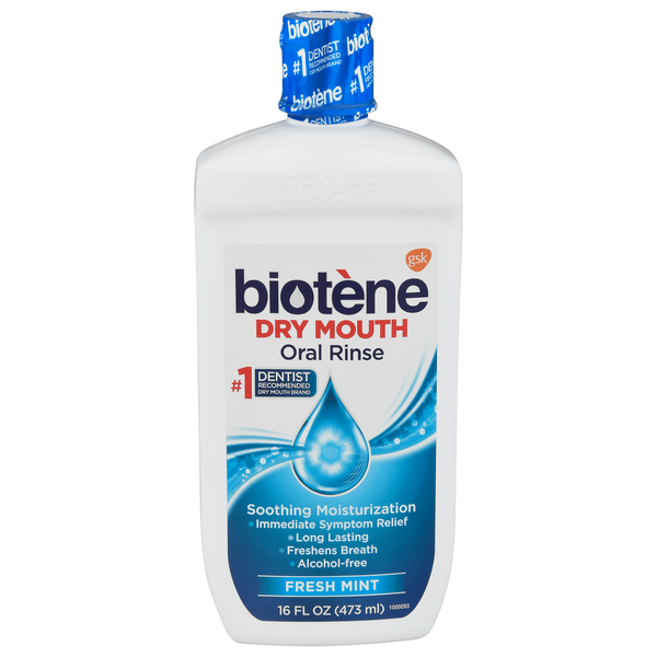 Biotene Dry Mouth Oral Rinse Fresh Mint Alcohol Free
