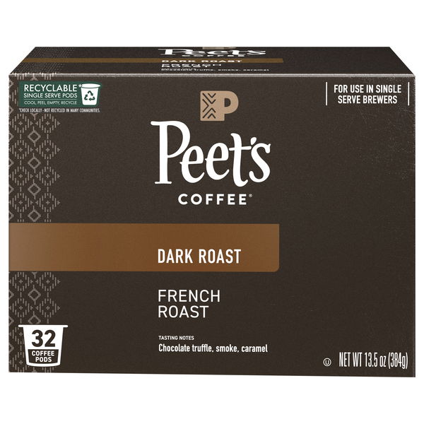 Peet's French Dark Roast Single Serve K-Cup Coffee Pods