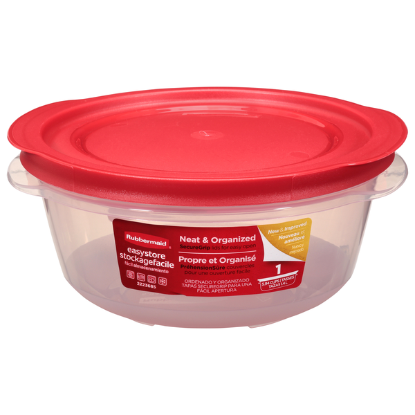 Rubbermaid EasyStore Food Storage Container with Lid 5.94 Cups